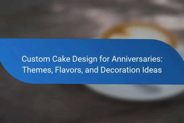 Custom Cake Design for Anniversaries: Themes, Flavors, and Decoration Ideas