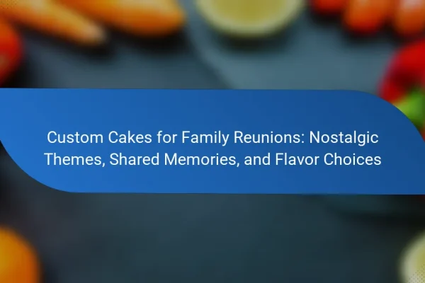Custom Cakes for Family Reunions: Nostalgic Themes, Shared Memories, and Flavor Choices